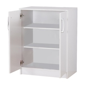 Dulap de pantofi Shordo, alb/natural, 60x40.5x80 cm - Img 3