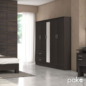 Dulap haine Model Olympus, Wenge, 198x57x183 cm - Img 7