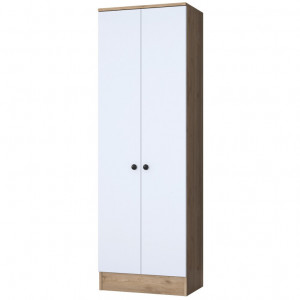 Dulap haine Model Roll, Alb/Nuc, 59.8x37.5x182.8 cm - Img 6