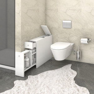 Dulap multifunctional Model Smart, Alb, 19x60x55 cm - Img 2