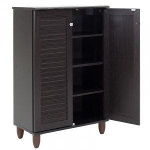Dulap Pantofi Model Caroline II, Wenge, 60x34.5x91.5 cm - Img 6