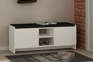 Dulap Pantofi Model Desmond, Alb, 110x37x43 cm - Img 3