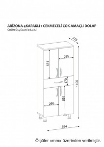 Dulap pentru Baie Arizona4Kapak Alb - Img 6