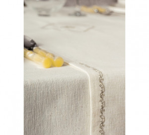 Fata de Masa Linen Pera Ekru, 172x240 cm - Img 3