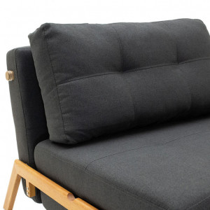 Fotoliu Extensibil Fancy de culoare antracit 96x92x70cm - Img 5