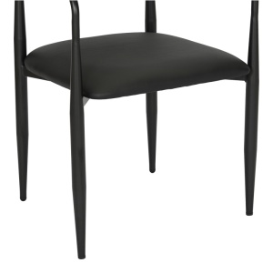 Fotoliu Kalone, negru, 56x55x78 cm - Img 8