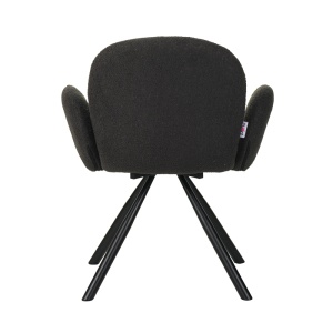 Fotoliu Model Garzele, Gri inchis/Negru, 68x66x82.5 cm - Img 5