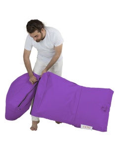 Fotoliu puf de gradina Siesta Violet 180x55x40 cm - Img 2