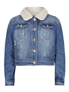 Geaca Denim cu Guler Imblanit - Img 2