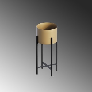 Ghiveci decorativ GED Negru 23x48x23 cm - Img 5