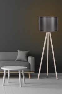 Lampadar 119 Negru 25x38x145 cm - Img 1