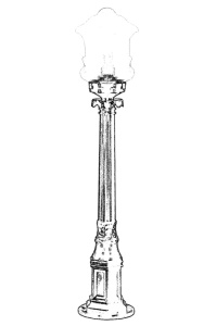 Lampadar de exterior M3B Negru 83x20 cm - Img 2
