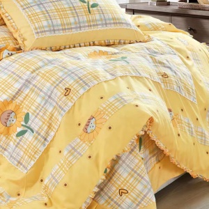 Lenjerie cu Broderie si Volanase Sunny, 4 Piese (Finet) - Img 3