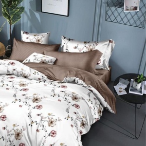 Lenjerie cu Elastic 180x200, Pivoine 6 Piese (Finet) - Img 3
