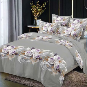 Lenjerie cu elastic 180x200cm, Noctivio, 4 Piese