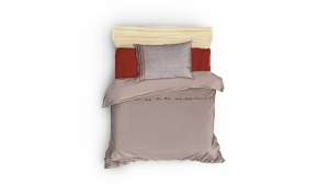 Lenjerie de pat 1 Persoana Model Merri Beige - Img 2