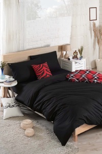 Lenjerie de pat dublu Model Düzboya Black