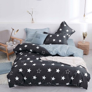 Lenjerie Falling Star 4 piese (Bumbac Satinat)