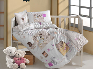 Lenjerie Patut Bebe Friendship (Bumbac 100%) - Img 1