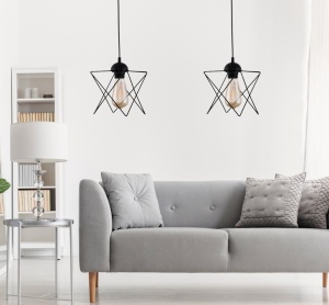 Lustra 205 Negru 18x21x60 cm - Img 1