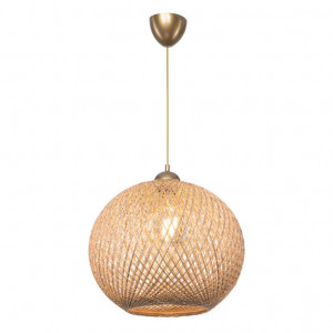 Lustra cu o singura lumina PWL-1112, E27, maro, 38x75 cm - Img 2