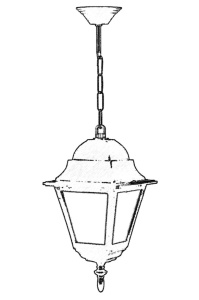 Lustra de exterior 68179 Alb 55x18 cm - Img 2