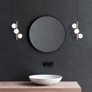 Lustra Domino Auriu 36x36x46 cm - Img 2