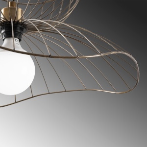 Lustra Farac Caramiziu 50x50x121 cm - Img 7