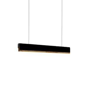Lustră Rafmole, negru, 120x7.5 cm - Img 1