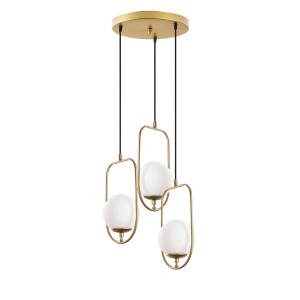 Lustra Skew Auriu 55x185x55 cm - Img 7