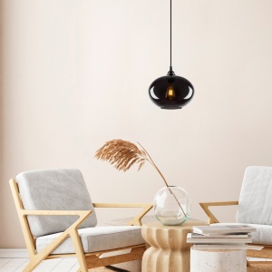 Lustra Smoked Gri 27x27x120 cm - Img 3