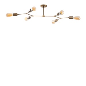 Lustra Sparrow Caramiziu 95x48x20 cm - Img 2