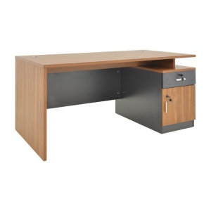 Masă birou Oscar, nuc închis, 150x80x76 cm