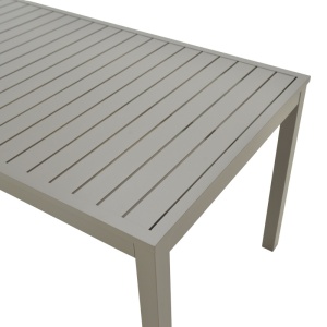 Masă de exterior din aluminiu Model Kliton, Champagne, 150x80x74 cm - Img 4
