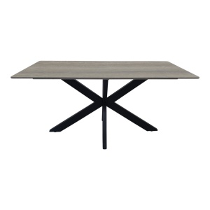 Masă dining Bethan, Sonoma/Gri/Negru, 180 x 90 x 75 cm - Img 3