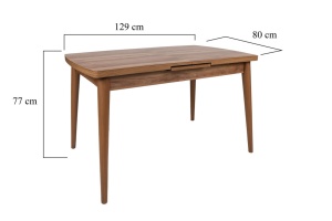 Masa Extensibila Model Samara, 130-160x80x79 cm, Nuc - Img 9
