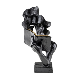 Obiect decorativ Lecteur Negru 20x36x15 cm - Img 6