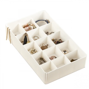 Organizator bijuterii Model Miracle, Ecru, 30x18x6.5 cm - Img 2
