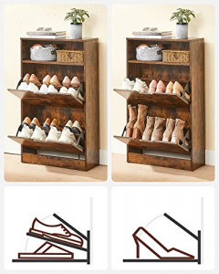 Pantofar Model Keenan, Maro rustic, 60x24x102 cm - Img 6