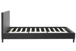 Pat dublu 150x200 cm Nevil 144 Negru Mat - Img 5