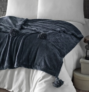 Patura pentru Pat Dublu Model Puffy 160 Anthracite - Img 1