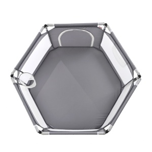 Piscina de bile pliabila Gri 120x67x60 cm - Img 13