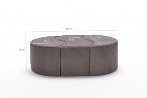 Pouf Alya, Mink - Img 6