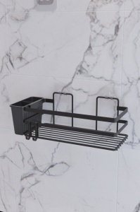 Raft baie SB007K Negru 27.5x8.5x8.5 cm - Img 3