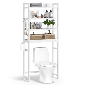 Raft baie WC Songmics Alb 63x26x185 cm