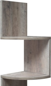Raft de colț Model Kace, Rustic, 127.5x20x20 cm - Img 7