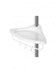 Raft de colt pentru baie, Songmics, 95-300 cm, BCB02SW - Img 4