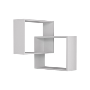 Raft de colt Ring Alb 68x68x60 cm - Img 2