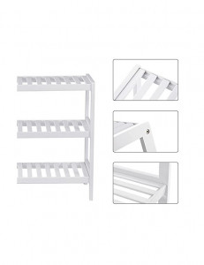 Raft pentru pantofi Model Quinn, Alb, 70x26x55 cm - Img 6