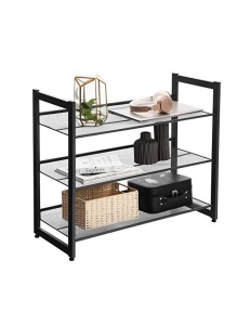 Raft pentru pantofi Model Stanley, Negru, 62x30x74 cm - Img 4